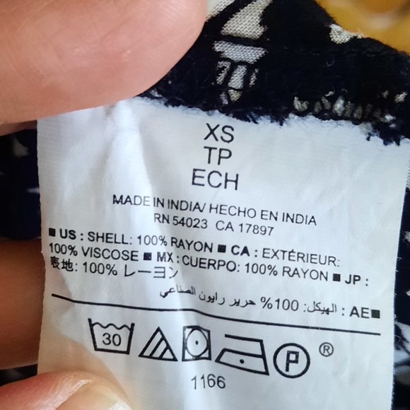 3/$15 OLD NAVY Boho Printed Fit and Flare Cami Sundress - Black/White ,Size XS - Picture 12 of 16